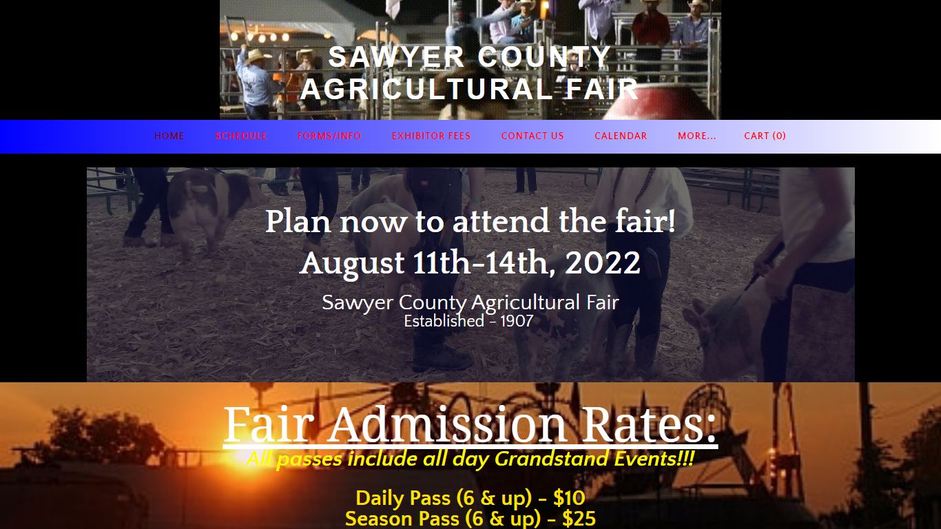 SAWYER COUNTY AGRICULTURAL FAIR - Home